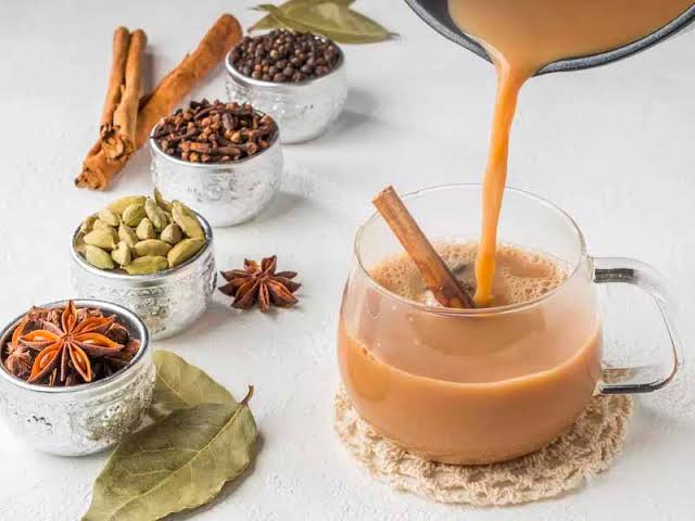 Masala chai at pure veg restaurant in Hubli